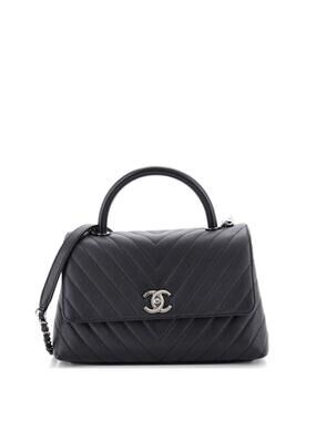 Chanel Coco Top Handle Bag Chevron #319044C48B